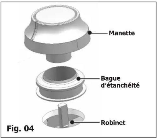 Manette Bague d'étanchéité Robinet Fig. 04