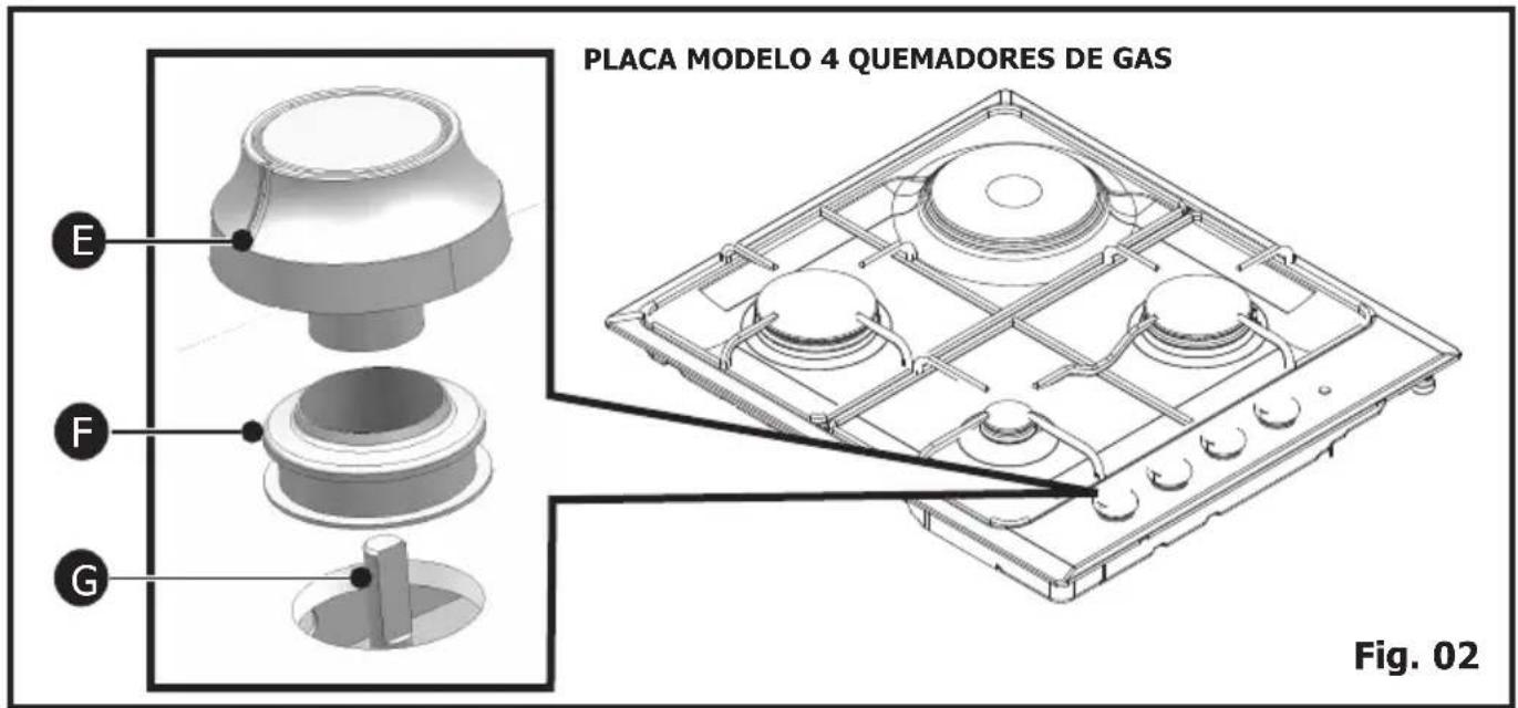 BRANDT BPE6410X - Descripción de su placa - 2