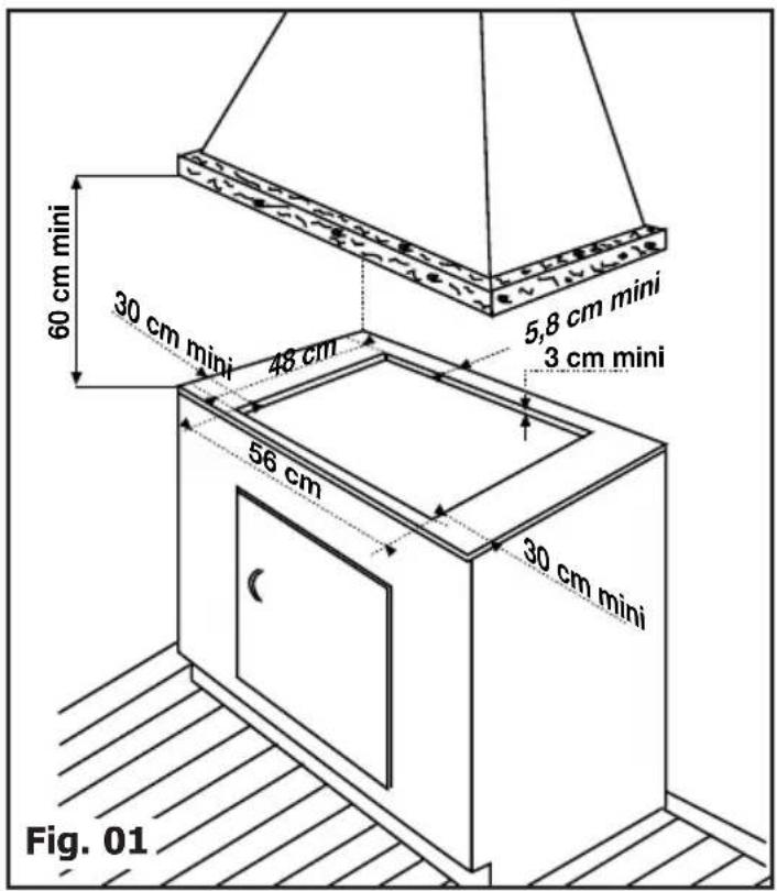 BRANDT BPE6410X - • DESCRIPTION OF THE HOB - 3