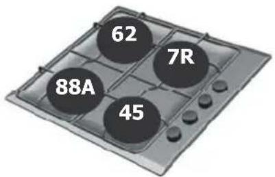 BRANDT BPE6410X - Four-burner gas model \* - 2