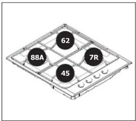 BRANDT BPE6410X - Localización de ios inyectores - 3