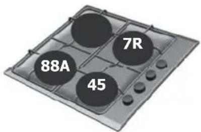 BRANDT BPE6410X - Three-burner gas model\* + 1 electric plate - 2