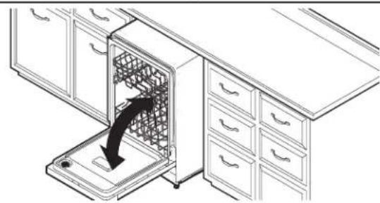 MAYTAG MDFS3924RB - Ouvrir et fermer la porte - 1