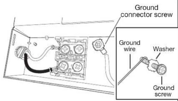 MAYTAG MDFS3924RB - Connect ground wire - 1