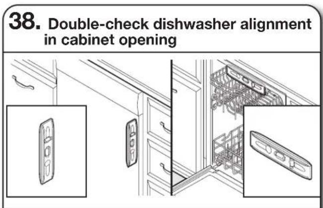 MAYTAG MDFS3924RB - SECURE DISHWASHER IN CABINET OPENING - 1