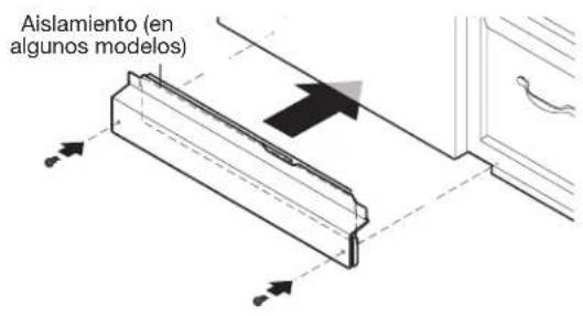 MAYTAG MDFS3924RB - Vuelva a instalar los paneles de acceso y los elementos de sujeción - 1