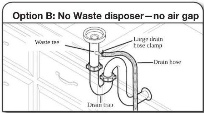 MAYTAG MDFS3924RZ - Connect drain hose - 5