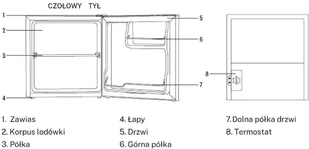 Create FRIDGE MINIBAR 50 - LISTA CZEŚCI - 1