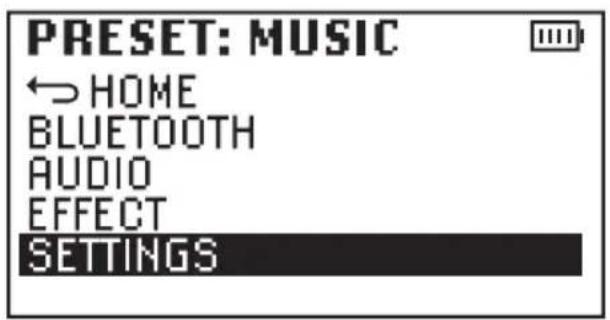LD Systems ANNY 8 - SYSTEM SETTINGS (SETTINGS) - 1
