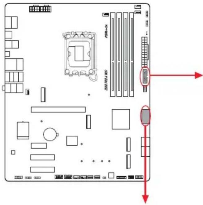 ASROCK Z890 Pro-A WiFi - Embases et connecteurs de la carte mère - 6