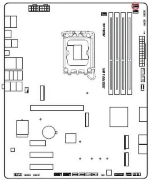 ASROCK Z890 Pro-A WiFi - Embases et connecteurs de la carte mère - 11