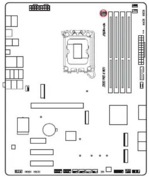 ASROCK Z890 Pro-A WiFi - Embases et connecteurs de la carte mère - 10
