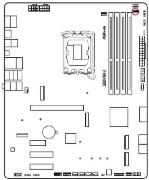 ASROCK Z890 Pro-A - Embases et connecteurs de la carte mère - 19