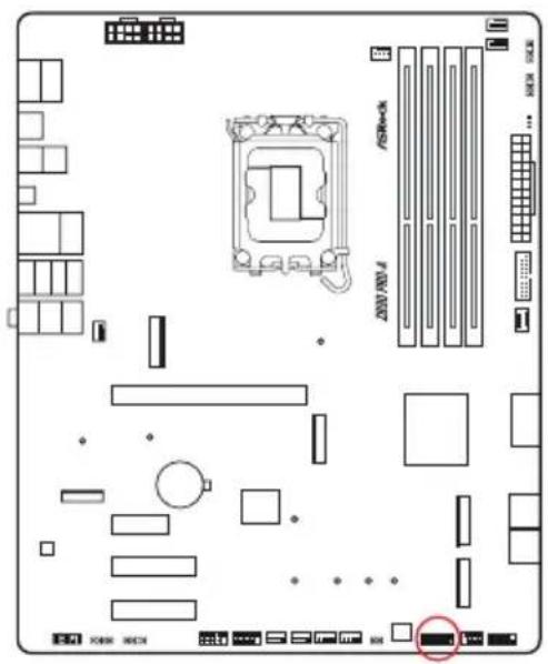 ASROCK Z890 Pro-A - Embases et connecteurs de la carte mère - 22