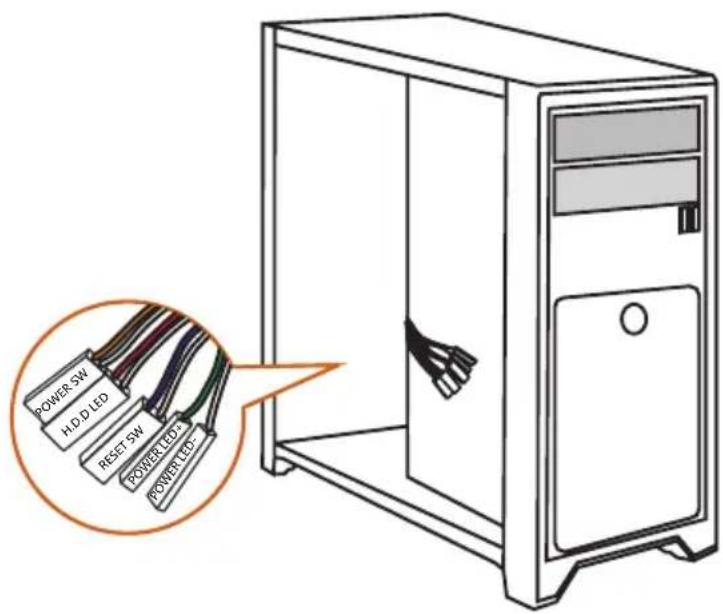 ASROCK Z890 Pro-A - Connexion à l'embase du panneau avant - 1
