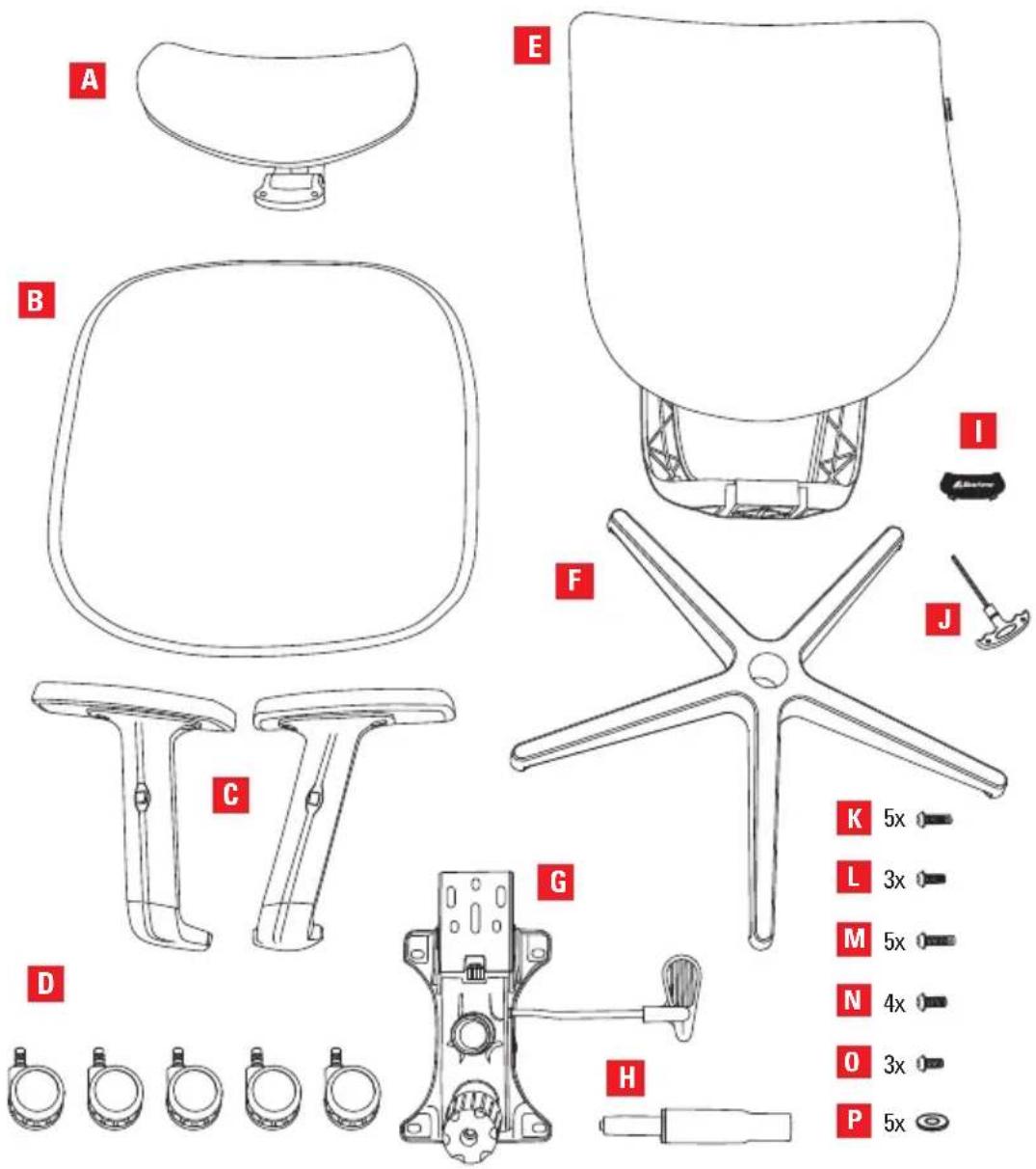Sharkoon OfficePal C10 - Contenu de l'emballage - 1