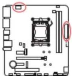 MSI PRO A620M-C EX - CPU\_PWR1, ATX\_PWR1 : Connecteurs d'alimentation - 1