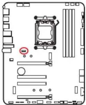 MSI PRO X870-P WIFI - JTPM1 : Connecteur du module TPM - 1