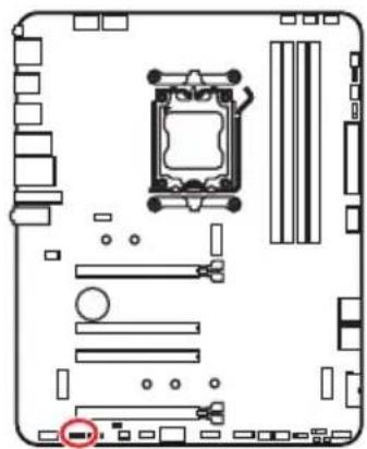MSI PRO X870-P WIFI - JRGB1 : Connecteur LED RGB - 1