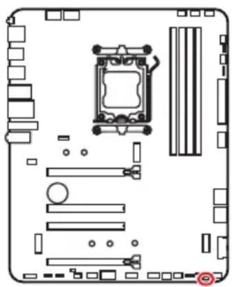 MSI PRO X870-P WIFI - JBAT1 : Cavalier Clear CMOS (Réinitialiser le BIOS) - 1