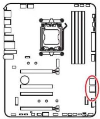 MSI PRO X870-P WIFI - SATA\_A1\~A4 : Connecteurs SATA 6 Gb/s - 1