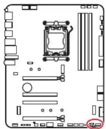 MSI PRO X870-P WIFI - JFP1, JFP2 : Connecteurs du panneau avant - 1