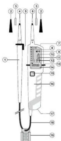 VOLTCRAFT VC-55 LCD SE - Description des pieces - 1