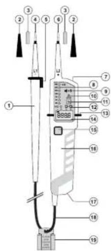 VOLTCRAFT VC-55 LCD SE - Description of component parts - 1
