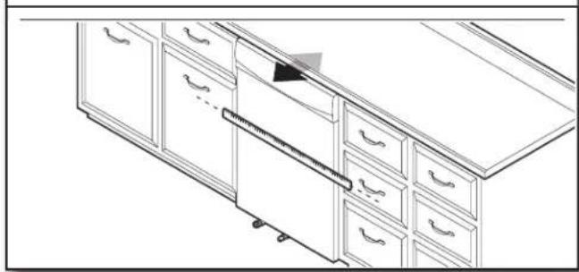 KITCHENAID KDTE304RPS - Level front legs - 3