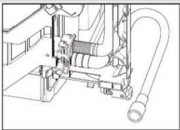KITCHENAID KDTE304RPS - Connect drain hose - 2