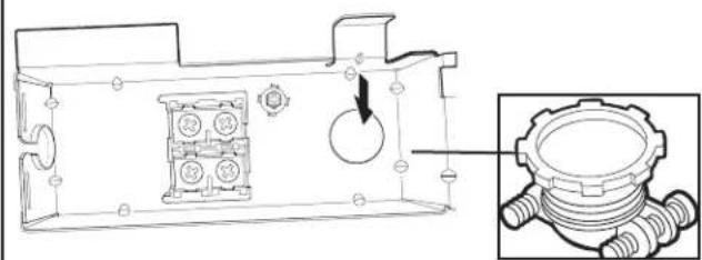 KITCHENAID KDTE304RBS - Secure cord or wire in strain relief - 1