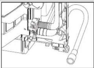 KITCHENAID KDTE304RBS - Raccordement du tuyau de vidange - 2