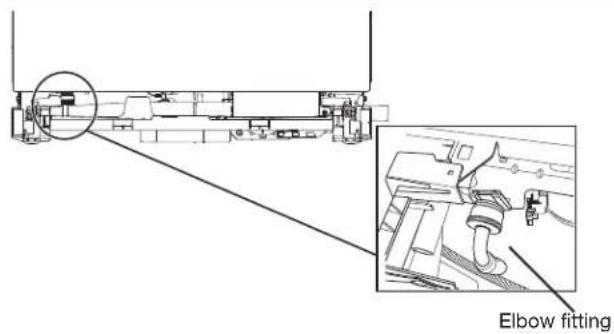 KITCHENAID KDTE304RBS - Tighten 90° elbow fitting to valve - 1