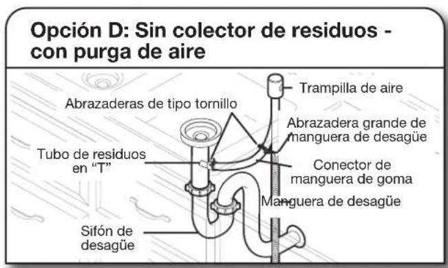 KITCHENAID KDFE304RBS - Conecte la manguera de desagüe - 14