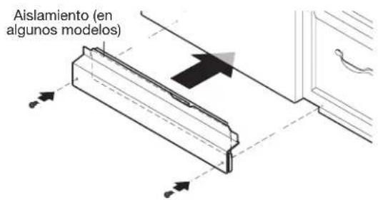 KITCHENAID KDFE304RBS - Vuelva a instalar los paneles de acceso y los elementos de sujeción - 1