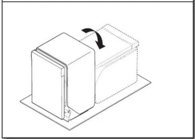 KITCHENAID KDFE304RBS - Put the dishwasher on its back - 1
