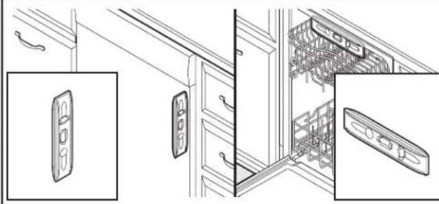 KITCHENAID KDFE304RBS - Vérifier de nouveau l'alignement du lave-vaisselle avec l'ouverture - 1