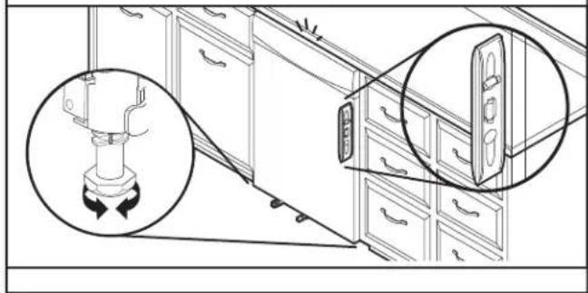 KITCHENAID KDFE304RPS - Level front legs - 5