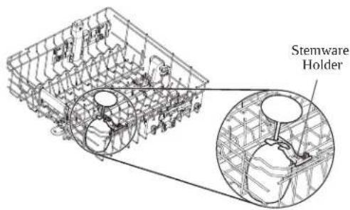 KITCHENAID KDFE304RPS - Stemware Holder - 1