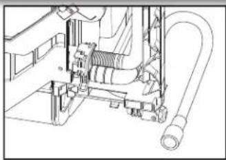 KITCHENAID KDFE304RPS - Conecte la manguera de desagüe - 2