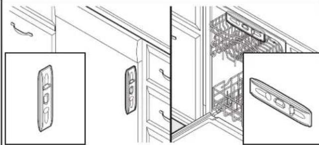 KITCHENAID KDFE304RPS - Compruebe otra vez el alineamiento de la lavavajillas con la abertura del gabinete - 1