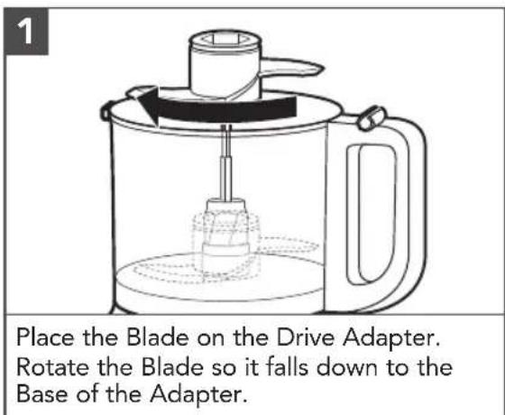KITCHENAID KFP0710CU - INSTALLING THE MULTIPURPOSE BLADE - 1