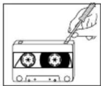 SAMSUNG MX-C870D - Précautions à prendre avec les cassettes audio - 2