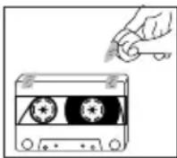 SAMSUNG MX-C870D - Précautions à prendre avec les cassettes audio - 3