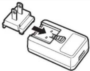 PENTAX WG-90 - Insérez la fiche d'alimentation dans l'adaptateur d'alimentation USB, - 1
