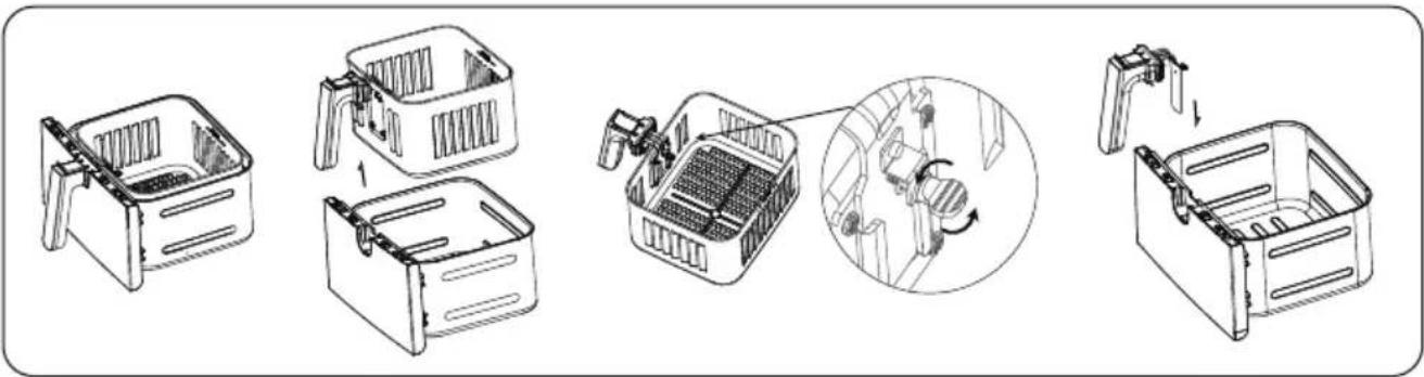 Aigostar 300100I0T - ASSEMBLAGE DU PANIER - 2