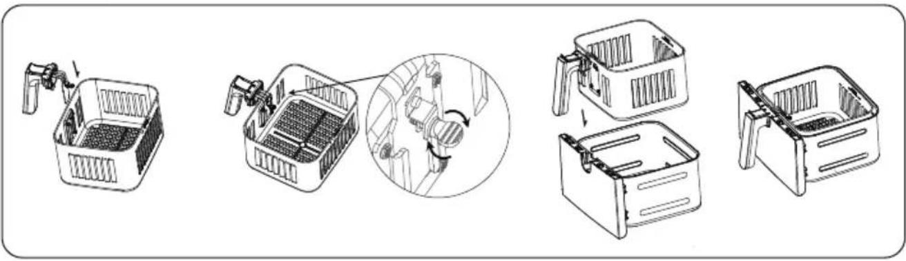 Aigostar 300100I0T - ASSEMBLAGE DU PANIER - 1