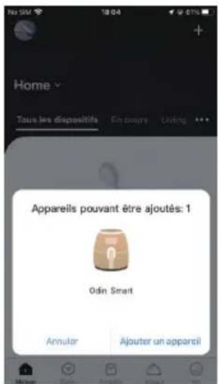 Home Tous les dispositifs En cours Living ... Appareils pouvant être ajoutés: 1 Odin Smart Annuler Ajouter un appareil