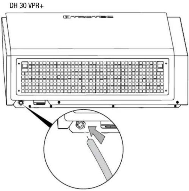 TROTEC DH 60 VPR+ - Pose et raccordement du tuyau d'évacuation de l'eau de condensation - 1