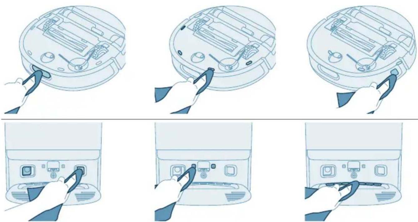 PHILIPS HomeRun 9000 XU9100 - Pulizia dei sensori, dei punti di contatto e della finestra sensore ad infrarossi - 1